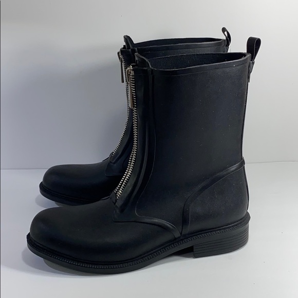 Frye Black Storm Zip Rain Bootie Waterproof Boots - Picture 7 of 16